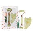 Zestaw Crystallove Jade, roller do twarzy + płytka gua sha + buteleczka roll-on, 1 szt.
