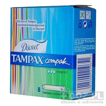 Tampax Compak Super, tampon, 8 szt