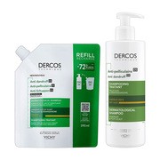 Zestaw Dercos DS, szampon przeciwłupieżowy, włosy suche, 390 ml + opakowanie uzupełniające, 390 ml https://azcdn.doz.pl/image/d/product/a2d106cd-scale-180x180.png