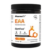 Pharmovit, EAA Essential Amino Acids GymFood, proszek o smaku owoców tropikalnych, 375 g        