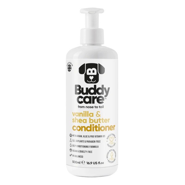 Buddycare Buddycare, odżywka dla psów, wanilia i masło shea, 500 ml — Składniki i ocena