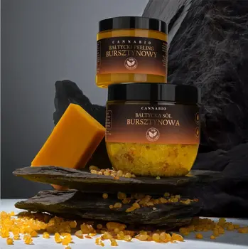CannaBio, Bałtycki Peeling Bursztynowy, 250 g