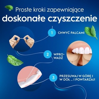 Oral-B Satin, nici dentystyczne woskowane, miętowe, 50 m