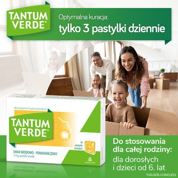 Zestaw Tantum Verde, areozol + pastylki