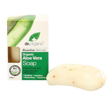 Dr Organic Aloe Vera, organiczne mydło, 100 g