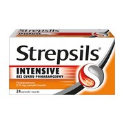 alt Strepsils Intensive bez cukru pomarańczowy, 8,75 mg, pastylki twarde, 24 szt.