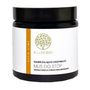 BeeHerbs, nawilżająco-odżywczy mus do stóp, masło shea & kwas hialuronowy, 100 ml