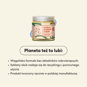 Mydlarnia 4 Szpaki, delikatny dezodorant w kremie, mandarynkowy, 60 ml