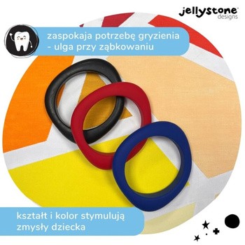 Jellystone Designs, silikonowa bransoletka Organic Bangle, czarna, 1 szt.