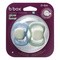 B.box, symetryczny smoczek silikonowy 0-6 m., Glow in the Dark, Sky + Sage, 2 szt.