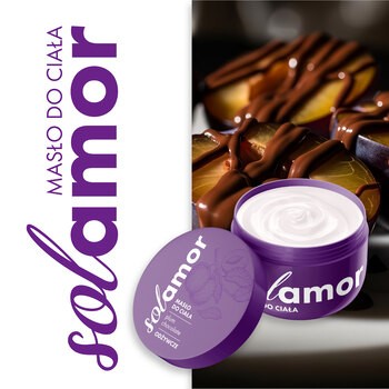 Solamor, masło do ciała, Plum Chocolate, 200 ml
