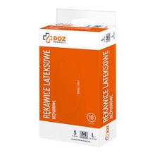 DOZ PRODUCT Rękawice lateksowe, bezpudrowe, rozmiar M, 10 szt.