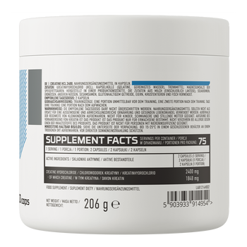 OstroVit Creatine HCL 2400, kapsułki, 150 szt.