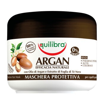 Equilibra Naturale, arganowa maska ochronna do włosów, 200 ml