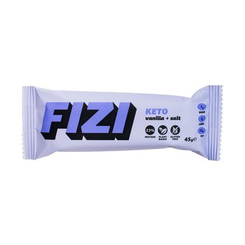 Fizi, Vanilla + Salt, Keto, baton waniliowy z solą, 45 g