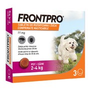 Frontpro S Pies 2-4 kg, ochrona przed pchłami i kleszczami, tabletki do rozgryzania i żucia, 3 szt. https://azcdn.doz.pl/image/d/product/2c2075b0-scale-180x180.png