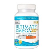 Ultimate Omega 2X Mini with Vit. D3, 1120 mg Lemon, kapsułki, 60 szt.