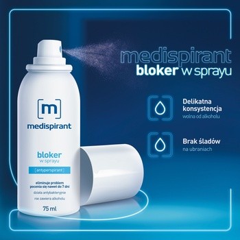 Medispirant, bloker w sprayu, 75 ml