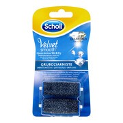 Scholl Velvet Smooth, gruboziarniste głowice obrotowe z kryształkami diamentów, 2 szt.