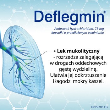 Deflegmin, 75 mg, kapsułki o przedłużonym uwalnianiu, 10 szt.