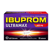 Ibuprom Ultramax, 600 mg, tabletki powlekane, 10 szt.