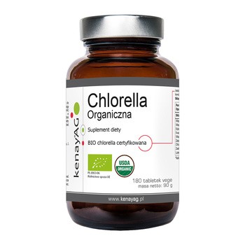 KENAY Chlorella Organiczna, tabletki, 180 szt.
