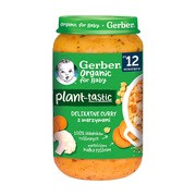 Gerber Organic Plant-tastic, Delikatne curry z warzywami, 12 m+, 250 g