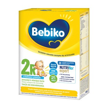 Bebiko 2R NUTRIflor Expert, mleko następne z kleikiem ryżowym, proszek, 600 g
