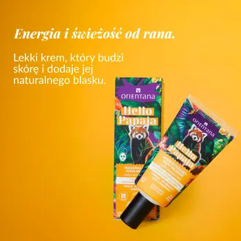 Orientana Hello Papaja, krem energetyzujący do twarzy na dzień, 40 ml
