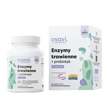 Osavi Enzymy Trawienne + Probiotyk, kapsułki, 60 szt.