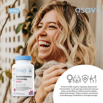 Osavi Multiwitamina i Minerały Kobieta, kapsułki twarde, 180 szt.