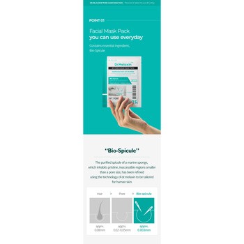 Dr.Melaxin BP Pore Clear Mask Pack, maska oczyszczająca dla skóry z widocznymi porami, 5 x 25 g