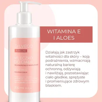 Sylveco Pure Line, regenerująco-nawilżające mleczko do ciała, 300 ml