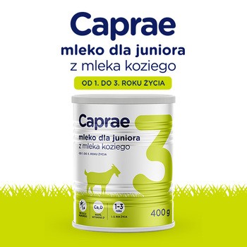 Caprae 3, mleko dla juniora z mleka koziego, od 1. do 3. roku życia, 400 g
