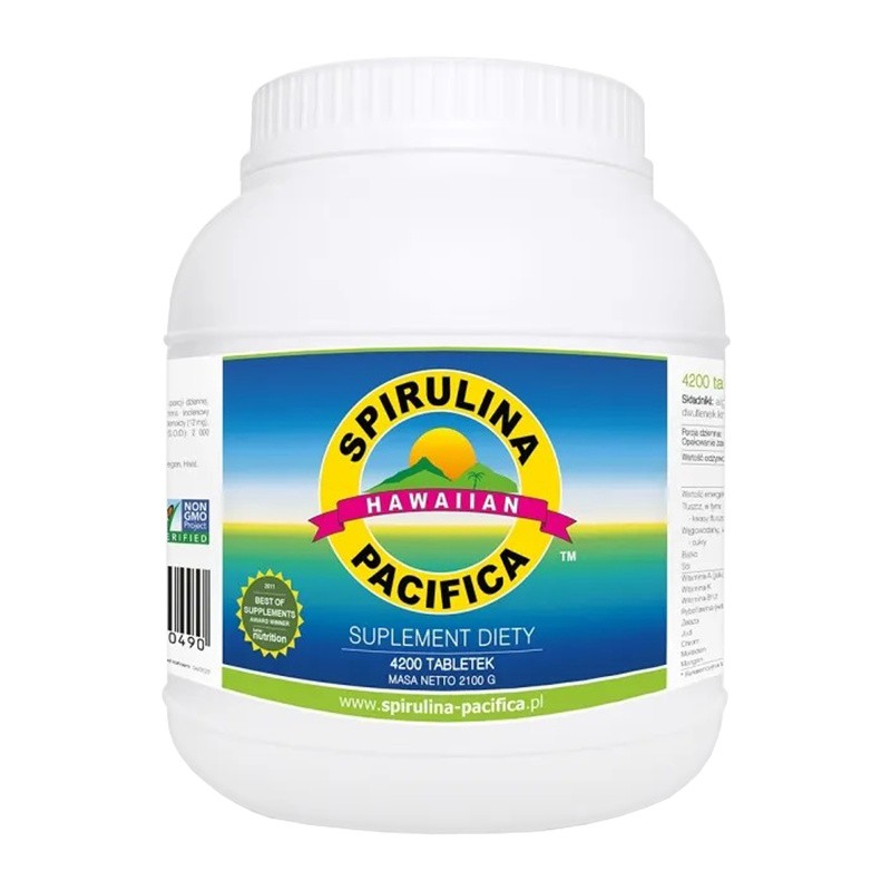 KENAY Spirulina Pacifica hawajska, 500 mg, tabletki, 4200 szt.