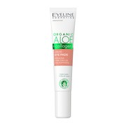 alt Eveline Cosmetics Organic Aloe+Collagen, płynne płatki pod oczy zmniejszające cienie i obrzęki 3w1, 20 ml