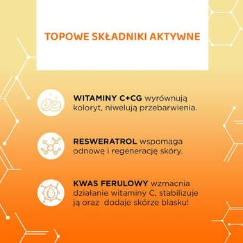 Eveline Cosmetics Serum Shot, kuracja rozświetlająca 15% witaminy C+Cg, 30 ml