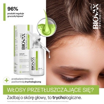 Biovax Trychologic Przetłuszczanie, serum do skóry głowy, 50 ml