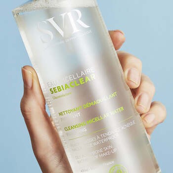SVR Sebiaclear Eau micellaire, oczyszczający płyn micelarny, 100 ml