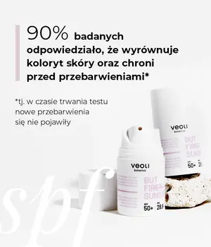 Veoli Botanica But First Sunscreen, nawilżająco-łagodzący krem ochronny SPF 50+, 50 ml