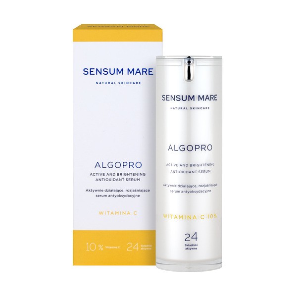 Sensum Mare Natural Skincare Sensum Mare Algopro C, aktywnie działające, rozjaśniające serum antyoksydacyjne z witaminą C 10%, 30 ml