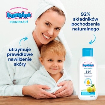 Bambino Rodzina, żel pod prysznic o zapachu gruszki, 400 ml