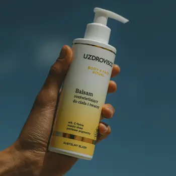 Uzdrovisco Body & Face Ritual, balsam rozświetlający do ciała i twarzy, 200 ml