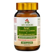 My Herbs NAC N-acetylo-L-cysteina + Selen Organiczny, kapsułki, 100 szt. https://azcdn.doz.pl/image/d/product/e8f4abfc-scale-180x180.png