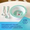 Canpol Babies Exotic Animals, miska z przyssawką z melaminy, 4 m+, turkusowa, 270 ml, 1 szt.