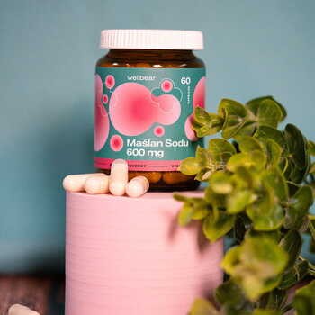 Wellbear Maślan sodu, 600 mg, kapsułki, 60 szt.