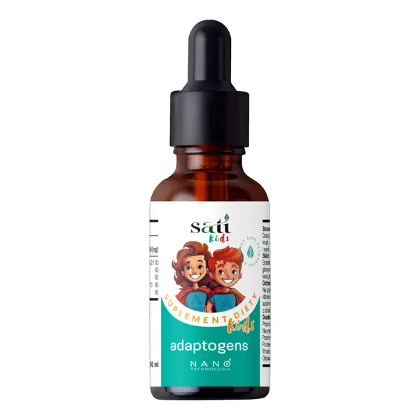 Добавка для детей SATI Labs Nano Kids с адаптогенами, при стрессе и усталости, жидкость, 50 мл