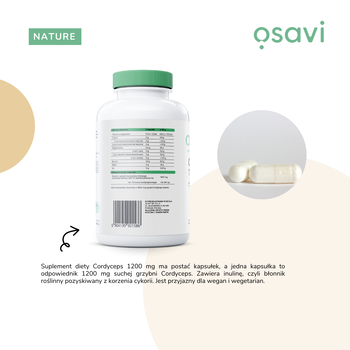 Osavi Cordyceps 1200 mg, kapsułki, 60 szt.