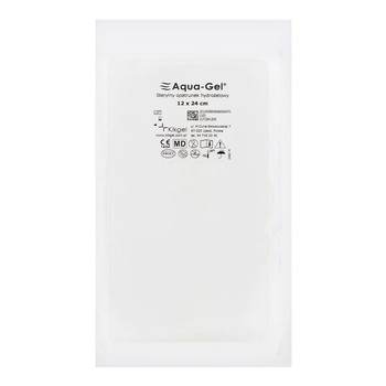 Aqua-Gel, opatrunek hydrożelowy, 12 cm x 24 cm, 1 sztuka