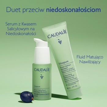 Caudalie Vinopure, fluid matująco-nawilżający, 60 ml